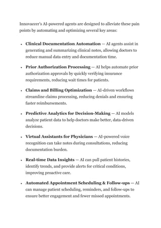 Innovaccer Innote Training.pdf Innovaccer’s AI Agents are Tackling Clinician Burnout and ...