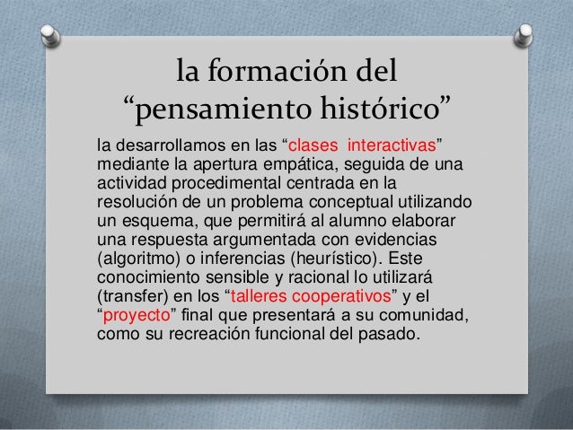 El Modelo de educación histórica como Innovación
