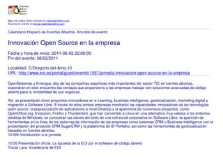 Innovación Open Source en la empresa