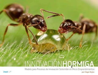 INNOVACIÓNHORMIGA
Modelo para Procesos de Innovación Sostenible en Micro Emprendimientos
                                                         por Hugo Rojas
 