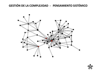 GESTIÓN DE LA COMPLEJIDAD - PENSAMIENTO SISTÉMICO
 
