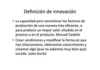 Innovación y educación social Slide 24