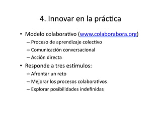 Innovación y educación social Slide 37