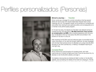 Perﬁles personalizados (Personas)
 
