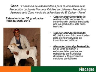 Innovacion con enfoque de mercado incagro fincagro