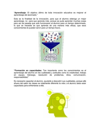 Innovacion docente y uso de las tic en la enseñanza | PDF