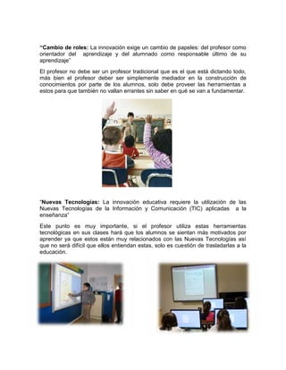 Innovacion docente y uso de las tic en la enseñanza | PDF