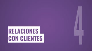 RELACIONES
CON CLIENTES
 