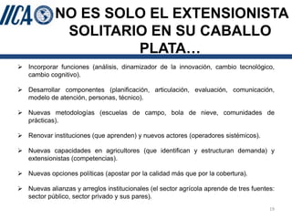 SEMBRANDO INNOVACION PARA COSECHAR PROSPERIDAD: EL ROL DE LA EXTENSION AGRICOLA
