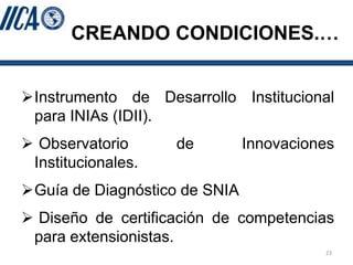 SEMBRANDO INNOVACION PARA COSECHAR PROSPERIDAD: EL ROL DE LA EXTENSION AGRICOLA