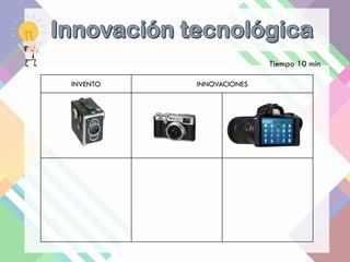 Tiempo 10 min
INVENTO INNOVACIONES
 