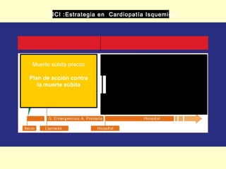 PICI :Estrategia en Cardiopatía Isquemica




 Muerte súbita precoz

Plan de acción contra
   la muerte súbita
 