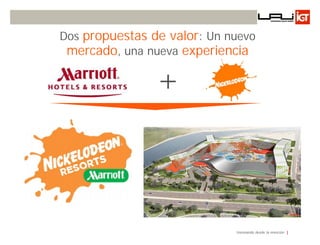 Dos propuestas de valor: Un nuevo
 mercado, una nueva experiencia

                +



                             Innovando desde la emoción
 