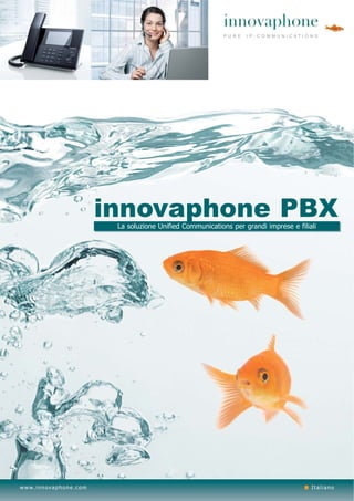 PURE   IP-COMMUNICATIONS




                                     innovaphone PBX
                                      La soluzione Unified Communications per grandi imprese e filiali




w w w. i n n ova p h o n e . c o m                                                                  Italiano
 