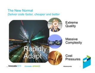 6
The New Normal
Deliver code faster, cheaper and better
6
 