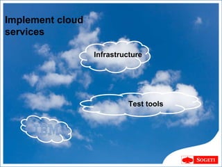 Infrastructure Test tools Implement cloud services 