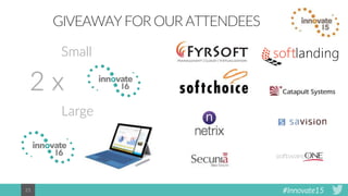 #Innovate1525
GIVEAWAY FOR OUR ATTENDEES
2 x
Small
Large
 