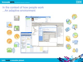 In the context of how people work
...An adaptive environment




                                    8
 