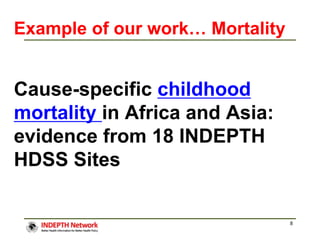 Innovating HDSS for greater efficiency in population based data in low ...
