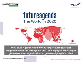 Source: http://www.futureagenda.org/   13
 