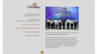 Reliance Innovation Awards 2015