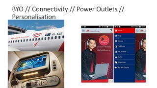 BYO // Connectivity // Power Outlets //
Personalisation
 