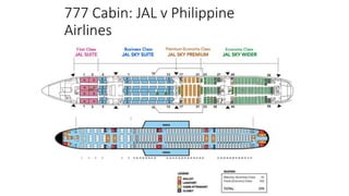 777 Cabin: JAL v Philippine
Airlines
 