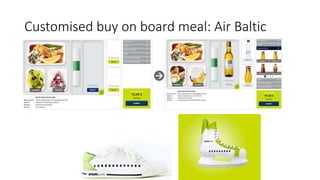 Customised buy on board meal: Air Baltic
 