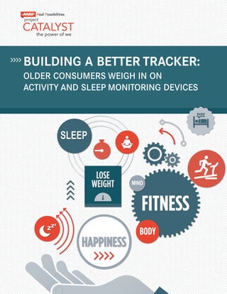 BUILDING A BETTER TRACKER:
OLDER CONSUMERS WEIGH IN ON
ACTIVITY AND SLEEP MONITORING DEVICES
 