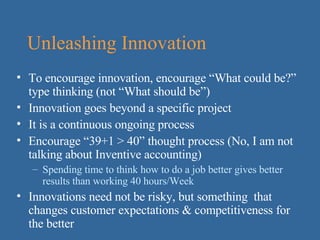Innovation A Core Business Concept | PPS