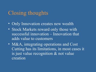 Innovation A Core Business Concept