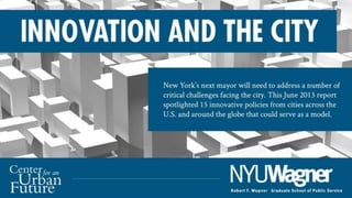 Innovation and the City