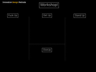 Innovation Design Methods
Workshop!
Fuck Up Get Up Stand Up
GiveUp
 