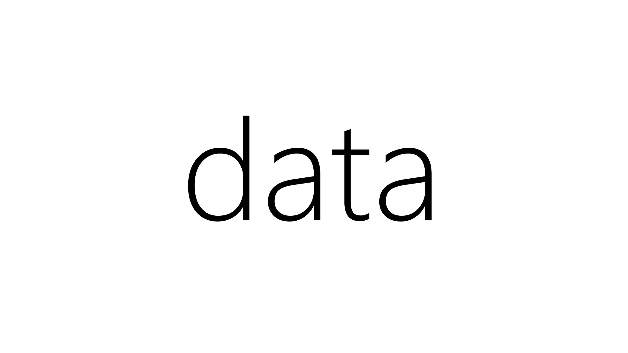 data