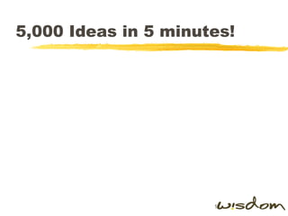 5,000 Ideas in 5 minutes! 