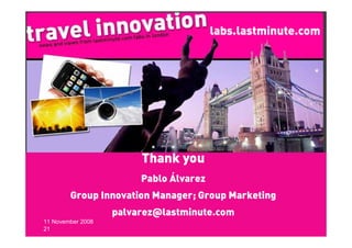 "Innovation in Travel" - "Travel Innovation"