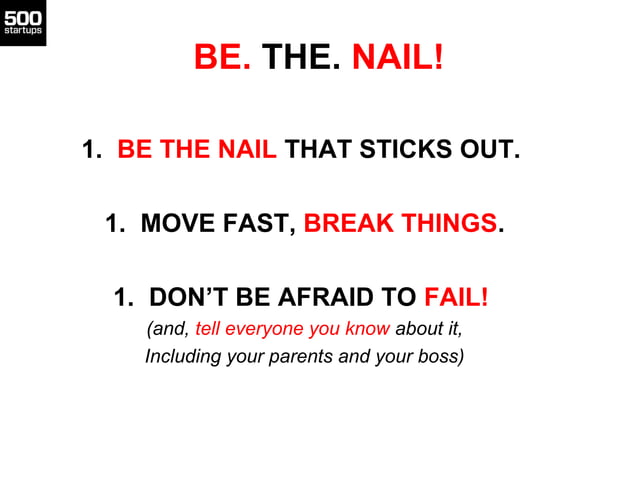Be The Nail 1 Be