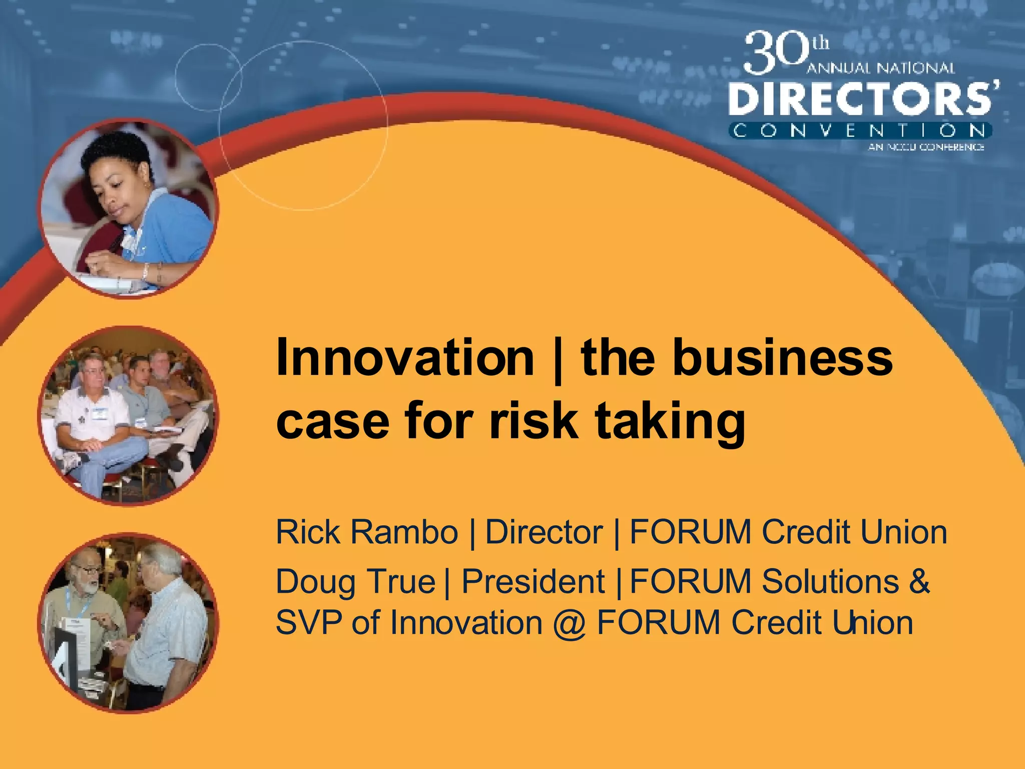 Innovation: The business case for risk taking | PPT