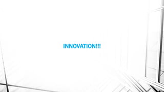 The Innovation Myths
1. Innovation = New Ideas
2. Success = Innovation = Investment [R]
3. Innovation = Technology
 