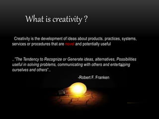 Our Creative Power to Innovate | PPTX