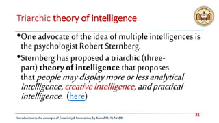 Innovation and creativity 09 intelligence and thinking Slide 23