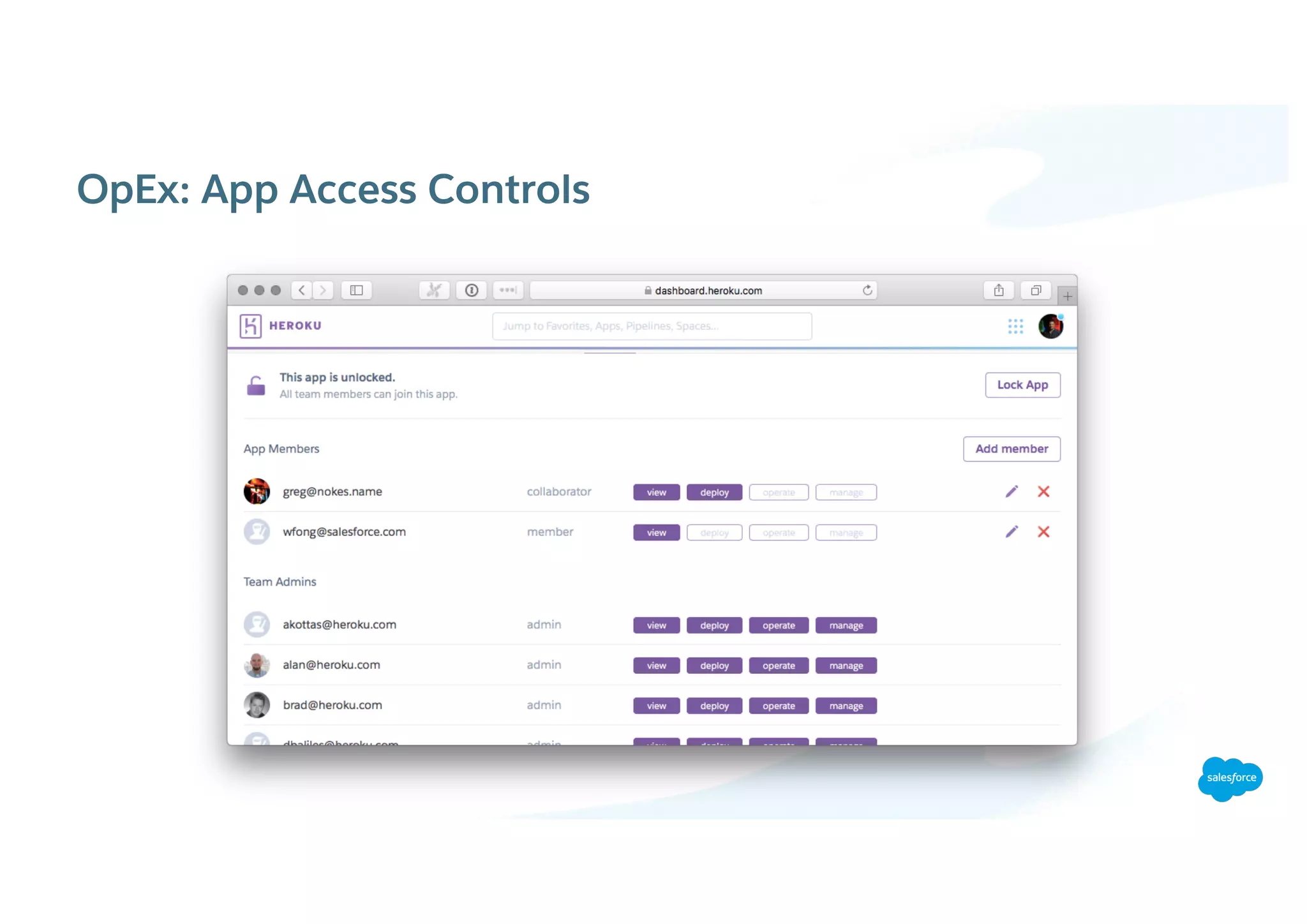 OpEx: App Access Controls
 