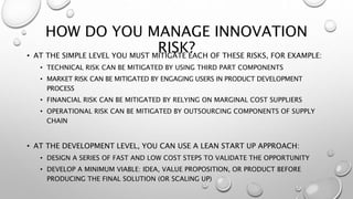 Disruption, Innovation and Risk | PPTX