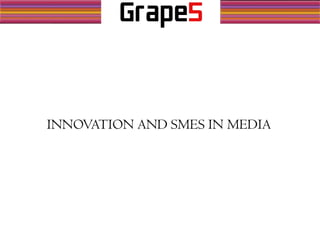 INNOVATION AND SMES IN MEDIA
 