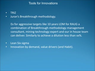 Innovation and technology ecosystem - minerals and metals by Sandeep ...