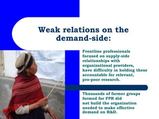 Weak relations on the demand-side: Frontline professionals focused on supply-side relationships with  organizational provi...