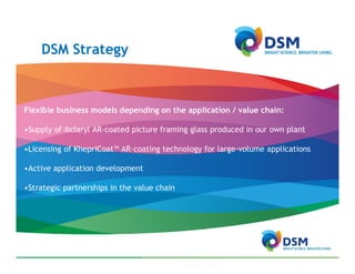 Innovation at DSM: Nanostructured Functional Coatings | PDF