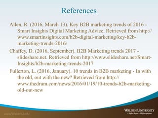 Innovations and Trends in B2B Marketing  Slide 14