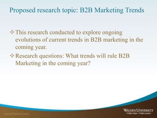 Innovations and Trends in B2B Marketing  Slide 2