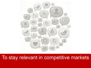 34
To stay relevant in competitive markets
 